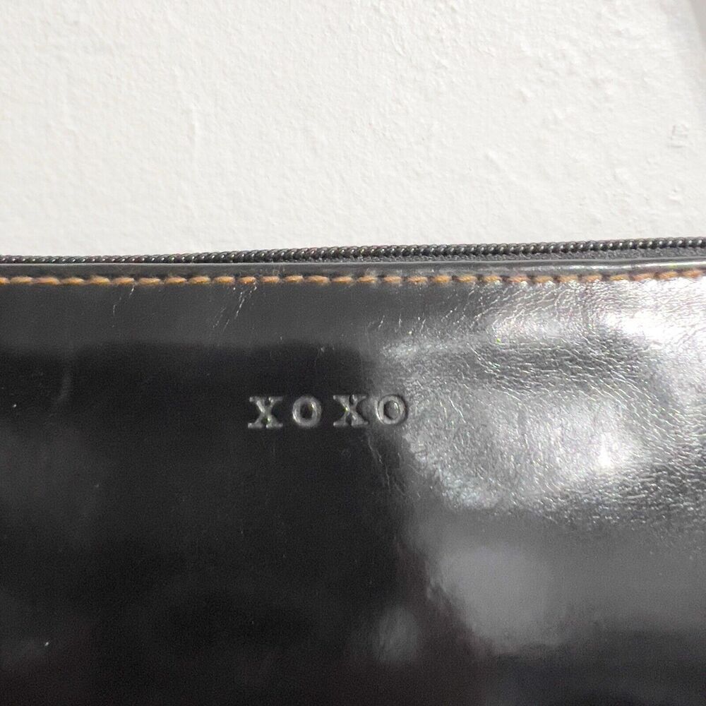 Y2K XOXO Faux Leather Mini Shoulder Bag Purse 2000s Vintage Black Small - Picture 2 of 7